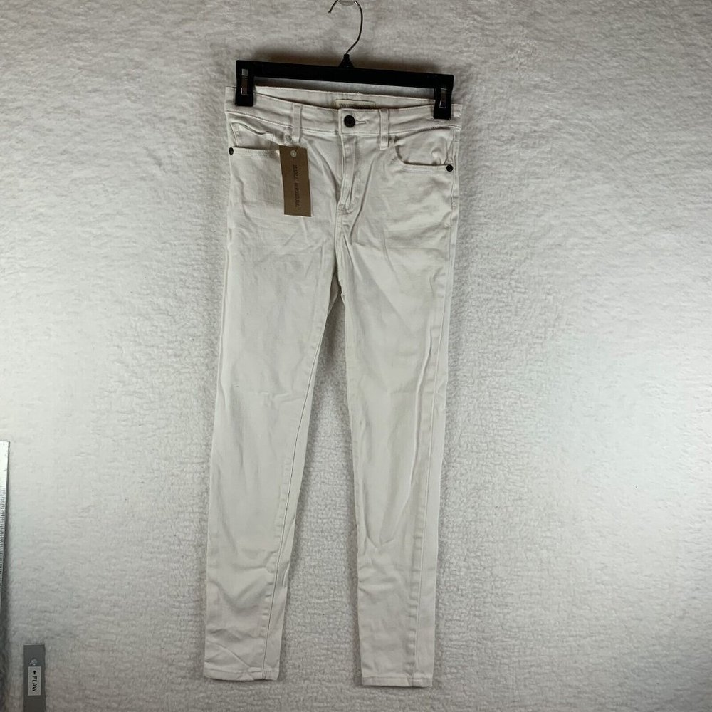 Tucker + Tate Jeans Girls Size 12 White Cotton Stretch Denim Pocket Skinny S6538